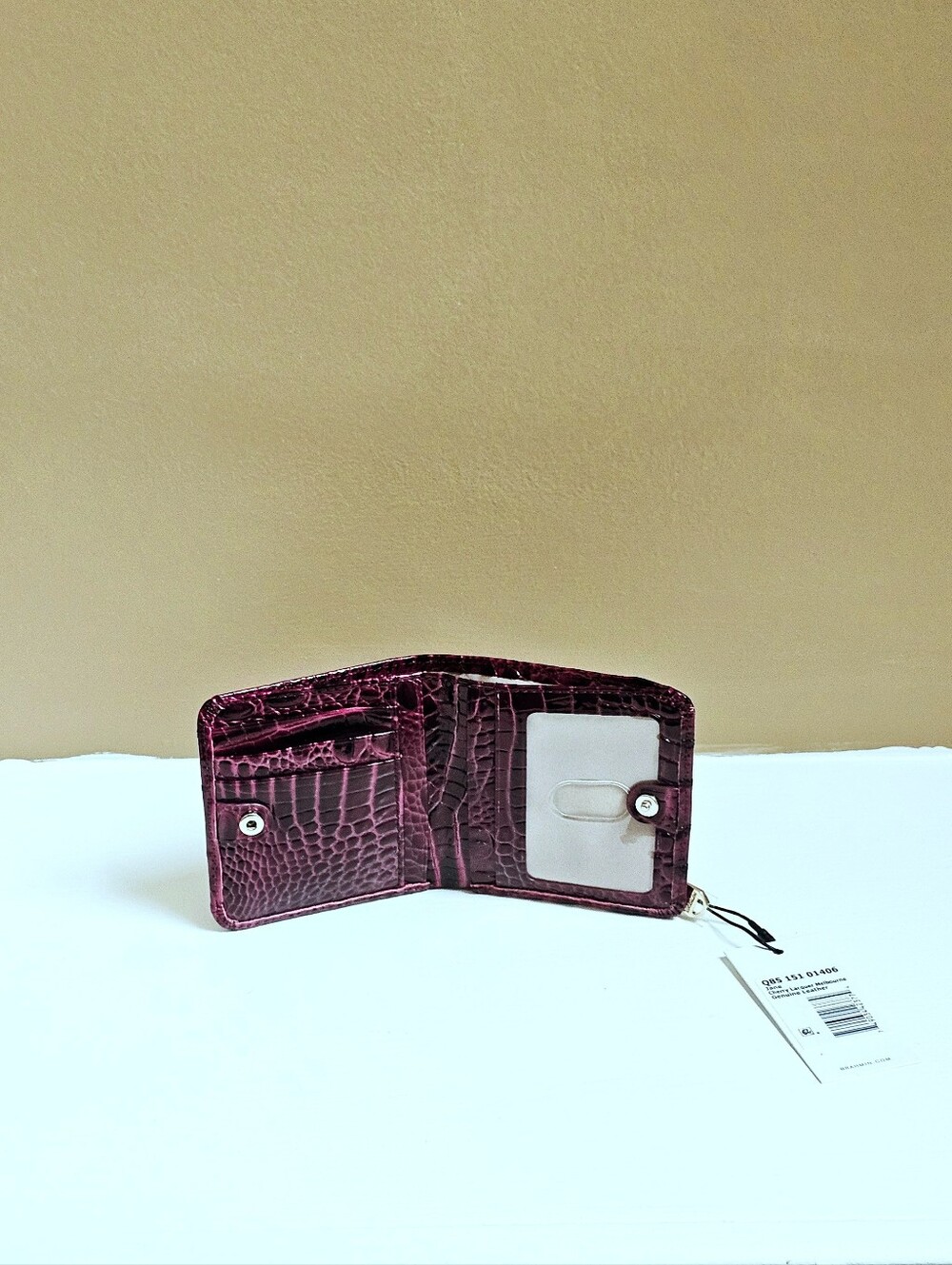 NWT Brahmin CHERRY LACQUER Mod Small Hallie w/Jane Wallet - Picture 14 of 16